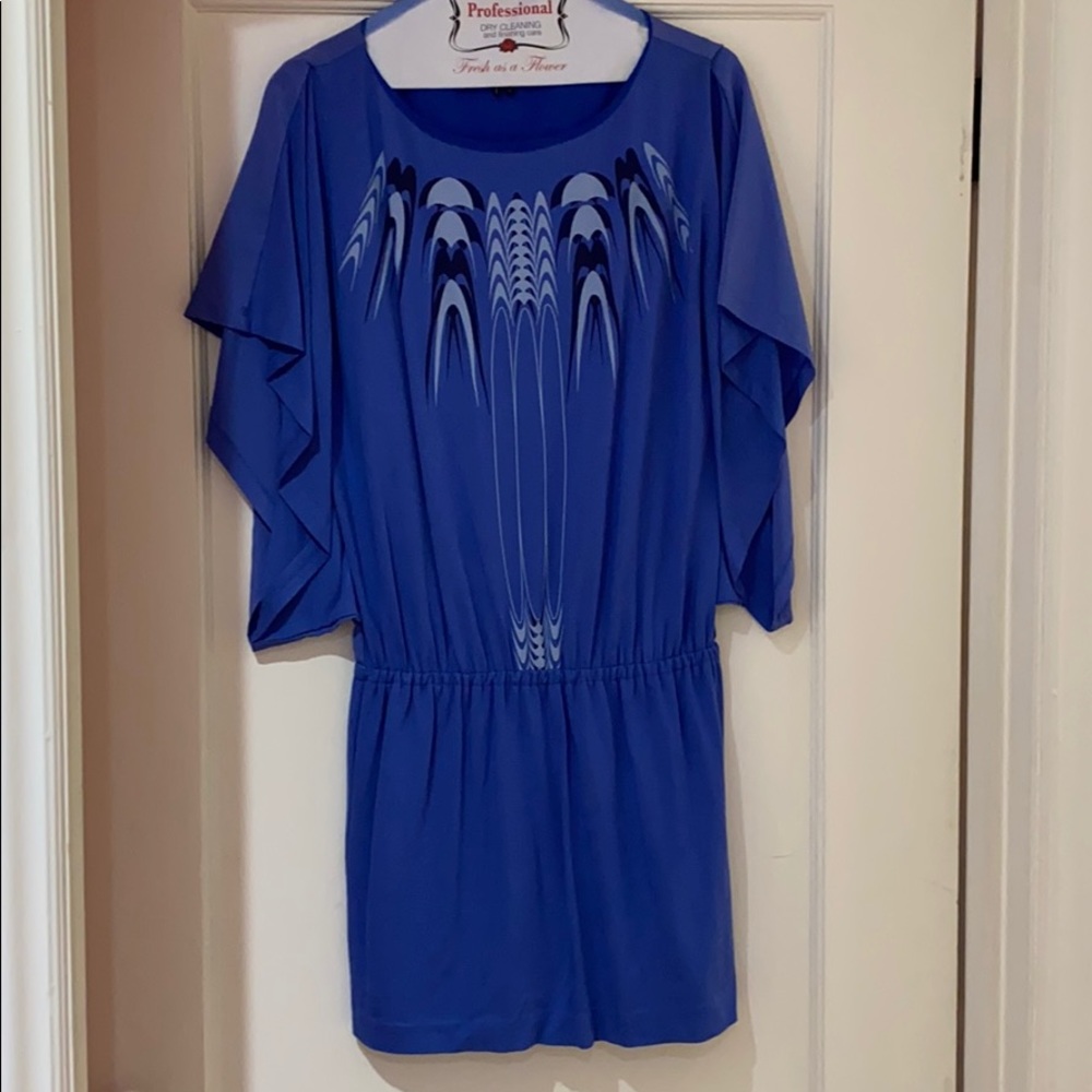 Short, blue, flowy too dress